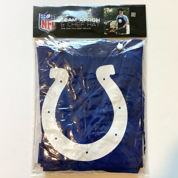 NWT NFL Indianapolis Colts Team Apron & Chef Hat - Picture 2 of 5
